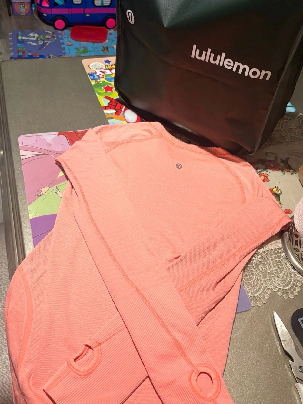 lululemon athletica Kids Long Sleeve Performance Top - Coral